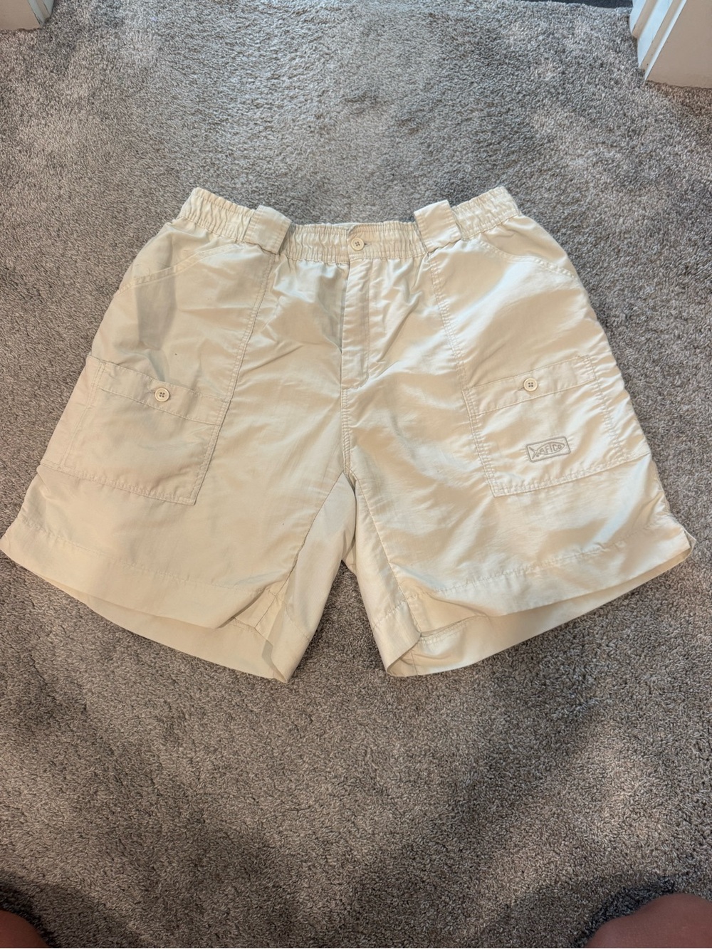 Aftco | Light Cream Fishing Shorts
